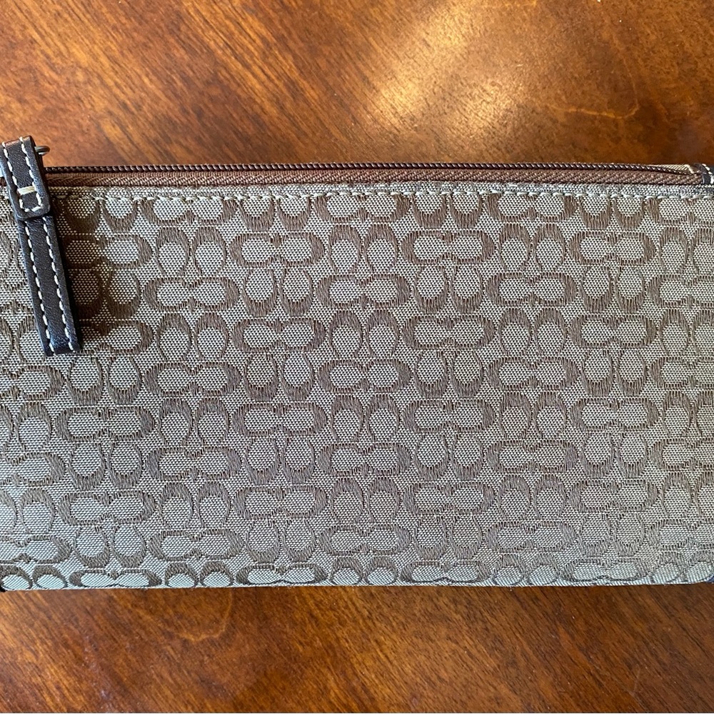 Coach Signature Large Envelope Wallet With Separa… - image 2